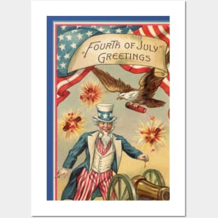 Vintage 4th of July Posters and Art